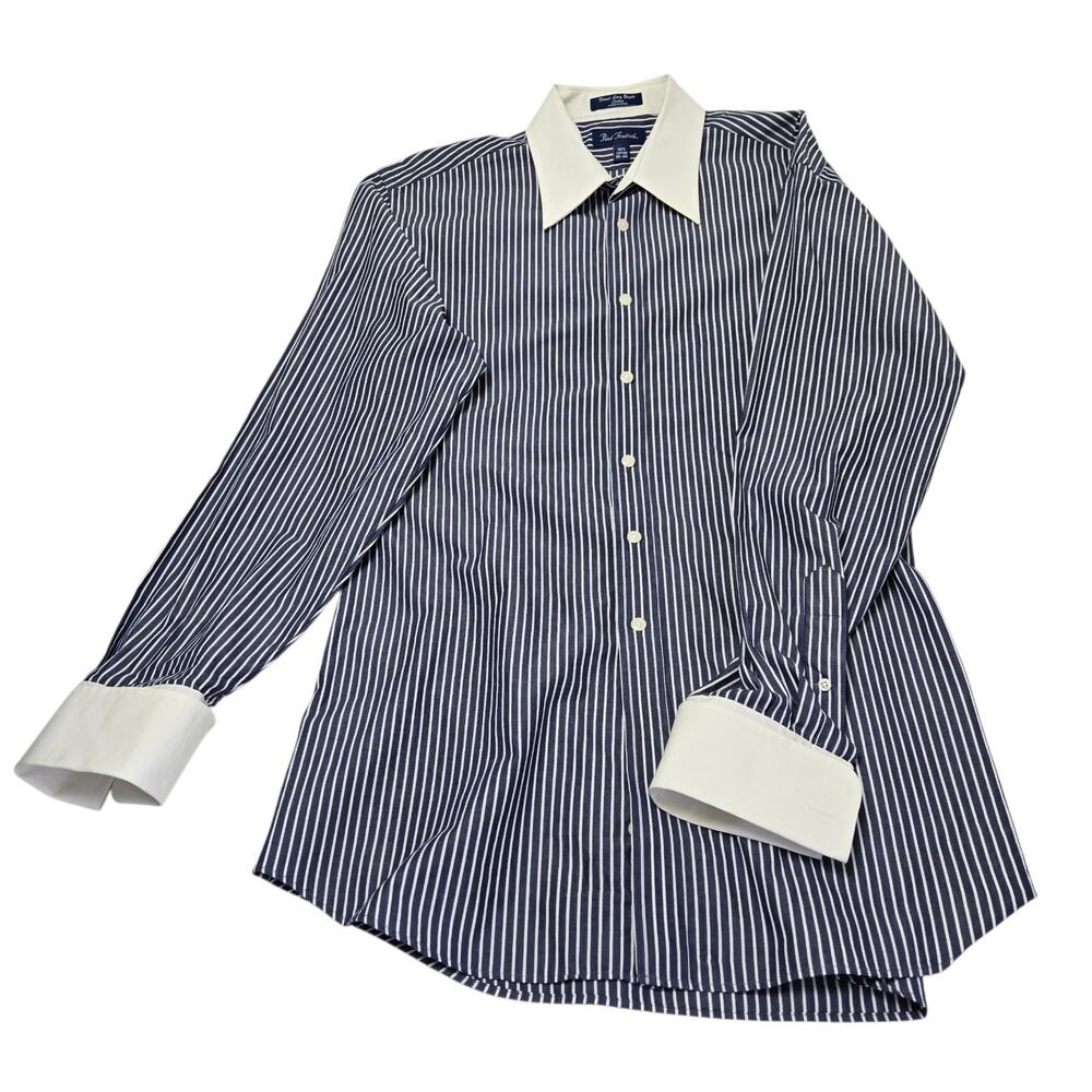 Paul Frederick Men's Dress Shirt French Cuffs Finest Long Staple cotton 16 35